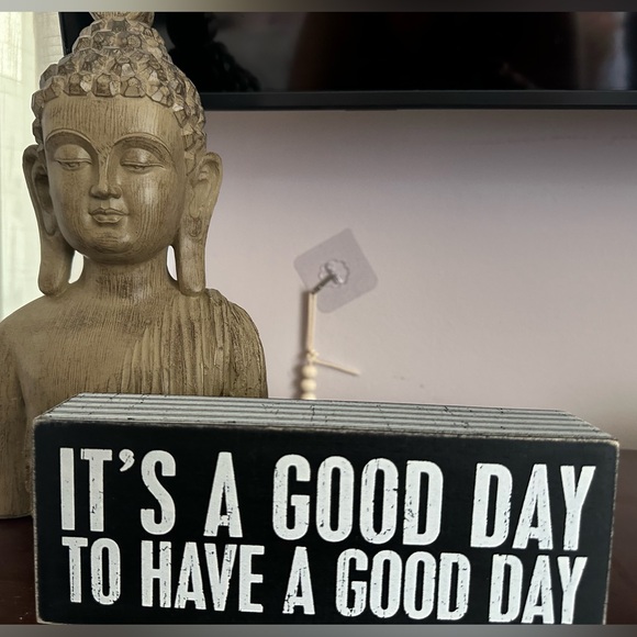 🏡 Primitives by Kathy “It’s a good day to have a good day” 8x3” black wood sign - Picture 2 of 6
